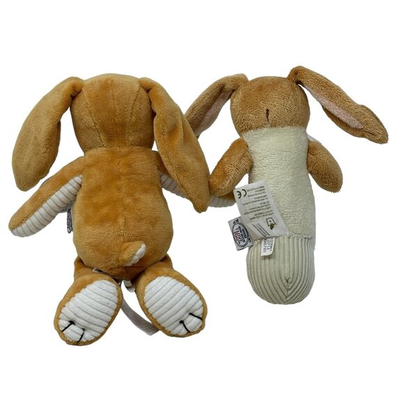 GUESS HOW MUCH I LOVE YOU Lot Nutbrown Hare Bunny Moon Plush Rattle 2 Books - Picture 7 of 13